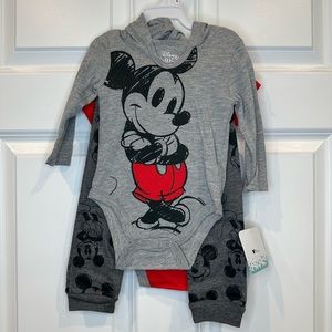 Disney Mickey 3 pcs Set Size‎ 6-9 months NWT